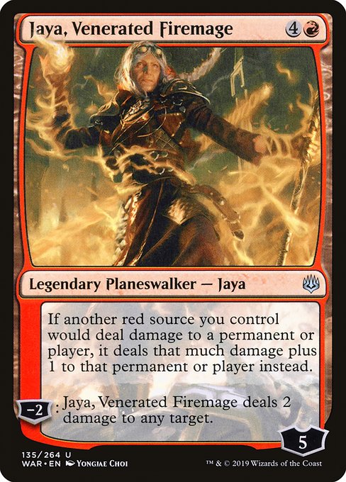 Jaya, Venerated Firemage - War of the Spark (WAR) #135