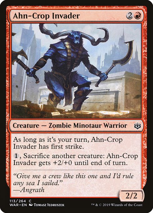 Ahn-Crop Invader - War of the Spark (WAR) #113