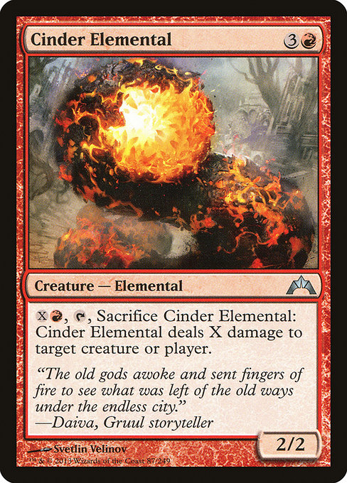Cinder Elemental - Gatecrash (GTC) #87