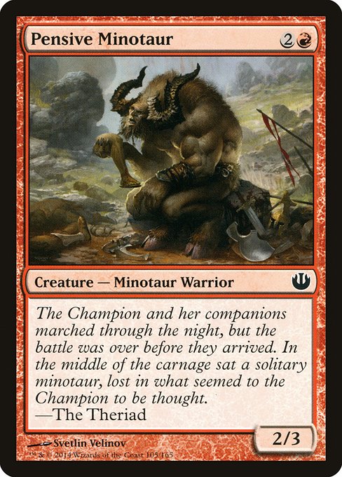 Pensive Minotaur - Journey into Nyx (JOU) #105