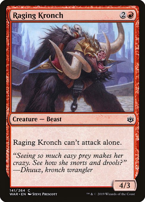 Raging Kronch - War of the Spark (WAR) #141