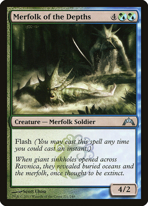 Merfolk of the Depths - Gatecrash (GTC) #221