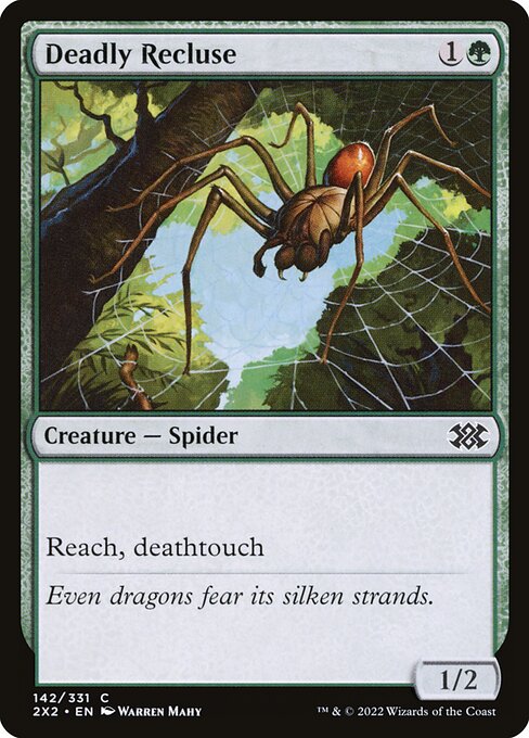 Deadly Recluse - Double Masters 2022 (2X2) #142 (Foil)