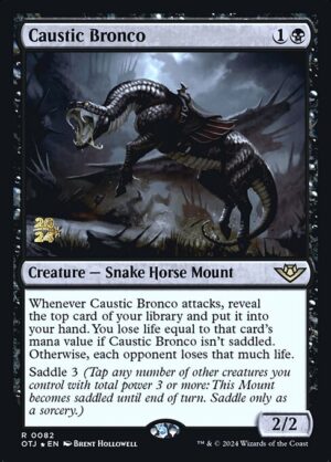 Caustic Bronco - Outlaws of Thunder Junction Promos (POTJ) #82s (Foil)
