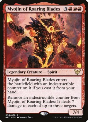 Myojin of Roaring Blades - Neon Dynasty Commander (NEC) #36
