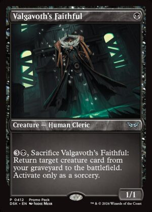 Valgavoth's Faithful - Duskmourn: House of Horror (DSK) #412 (Foil)