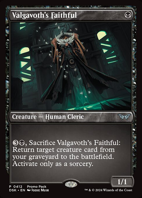 Valgavoth's Faithful - Duskmourn: House of Horror (DSK) #412 (Foil)