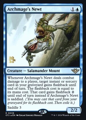 Archmage's Newt - Outlaws of Thunder Junction Promos (POTJ) #39s (Foil)