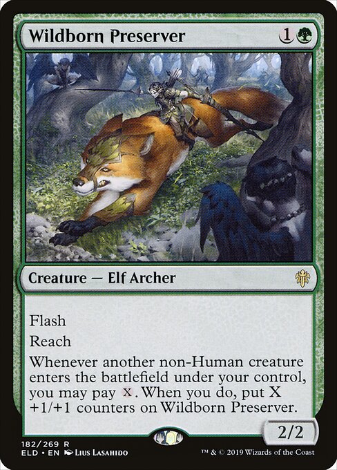 Wildborn Preserver - Throne of Eldraine (ELD) #182
