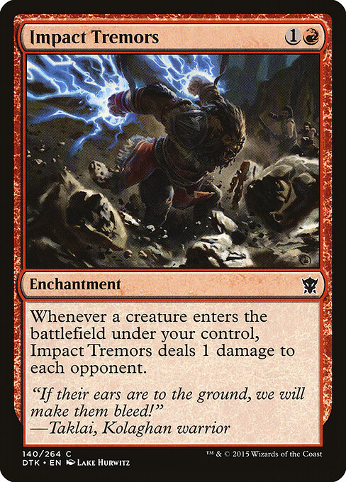Impact Tremors - Dragons of Tarkir (DTK) #140
