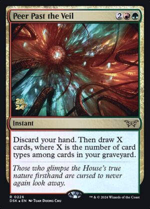 Peer Past the Veil - Duskmourn: House of Horror Promos (PDSK) #226s (Foil)