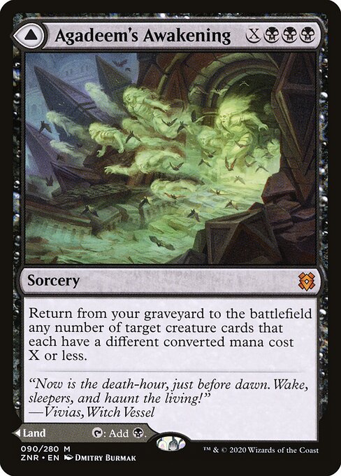 Agadeem's Awakening // Agadeem, the Undercrypt - Zendikar Rising (ZNR) #90
