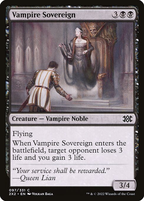 Vampire Sovereign - Double Masters 2022 (2X2) #97 (Foil)