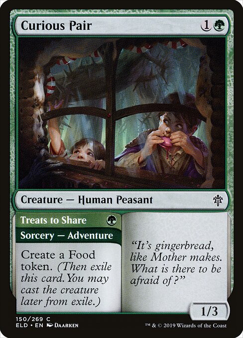 Curious Pair // Treats to Share - Throne of Eldraine (ELD) #150 (Foil)