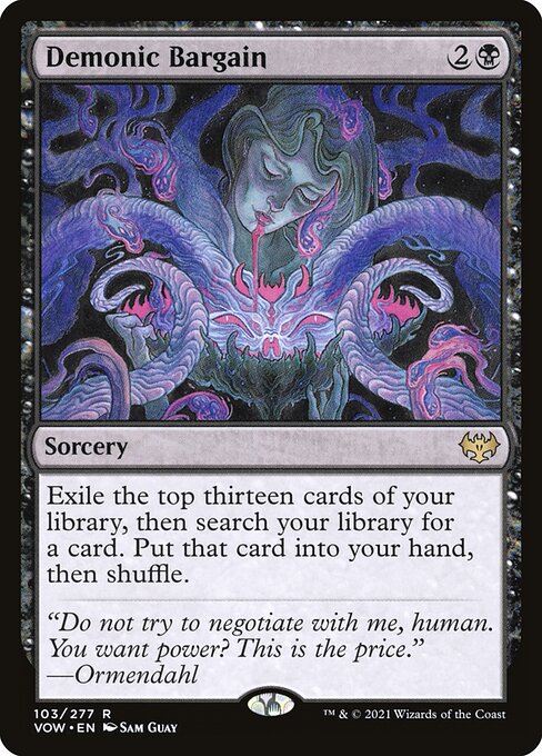 Demonic Bargain - Innistrad: Crimson Vow (VOW) #103