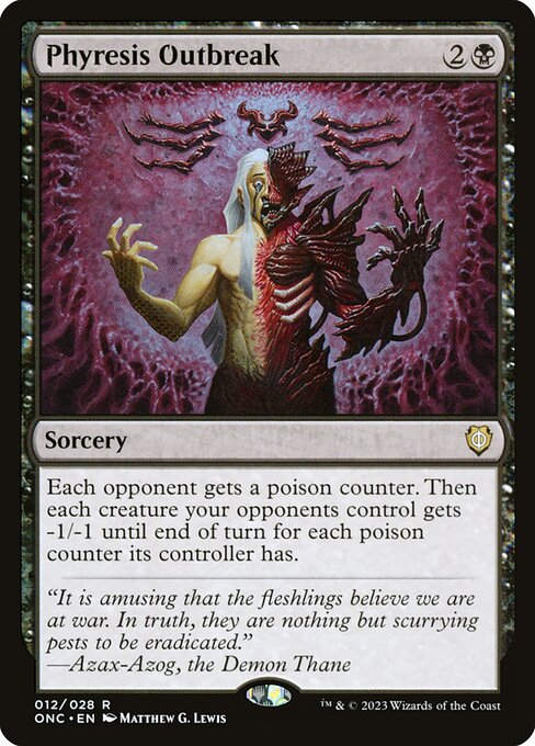 Phyresis Outbreak - Phyrexia: All Will Be One Commander (ONC) #12
