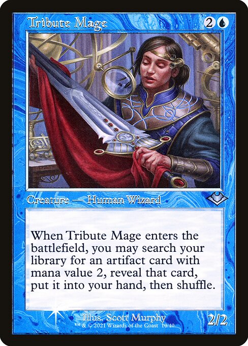 Tribute Mage - Modern Horizons 1 Timeshifts (H1R) #10 (Etched)