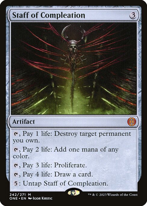 Staff of Compleation - Phyrexia: All Will Be One (ONE) #242