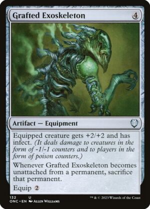 Grafted Exoskeleton - Phyrexia: All Will Be One Commander (ONC) #132