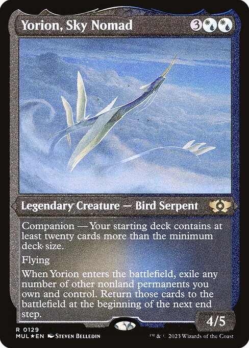 Yorion, Sky Nomad - Multiverse Legends (MUL) #129 (Etched)