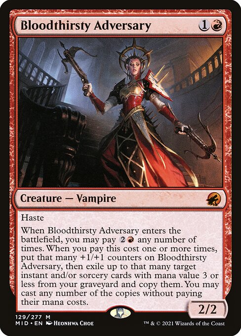 Bloodthirsty Adversary - Innistrad: Midnight Hunt (MID) #129