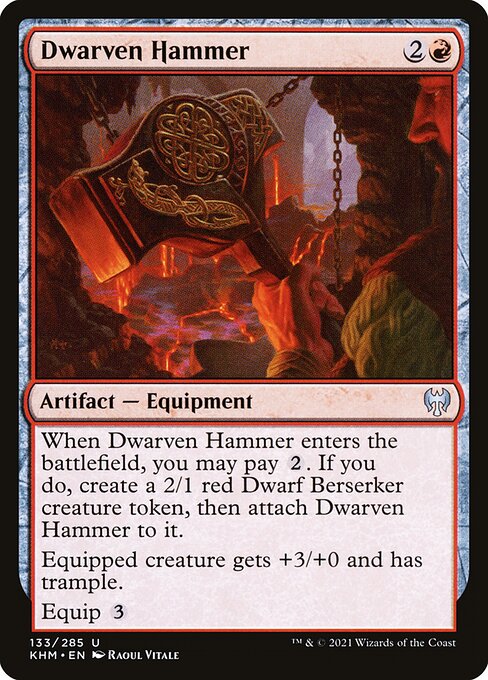 Dwarven Hammer - Kaldheim (KHM) #133 (Foil)