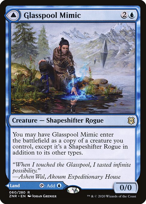 Glasspool Mimic // Glasspool Shore - Zendikar Rising (ZNR) #60