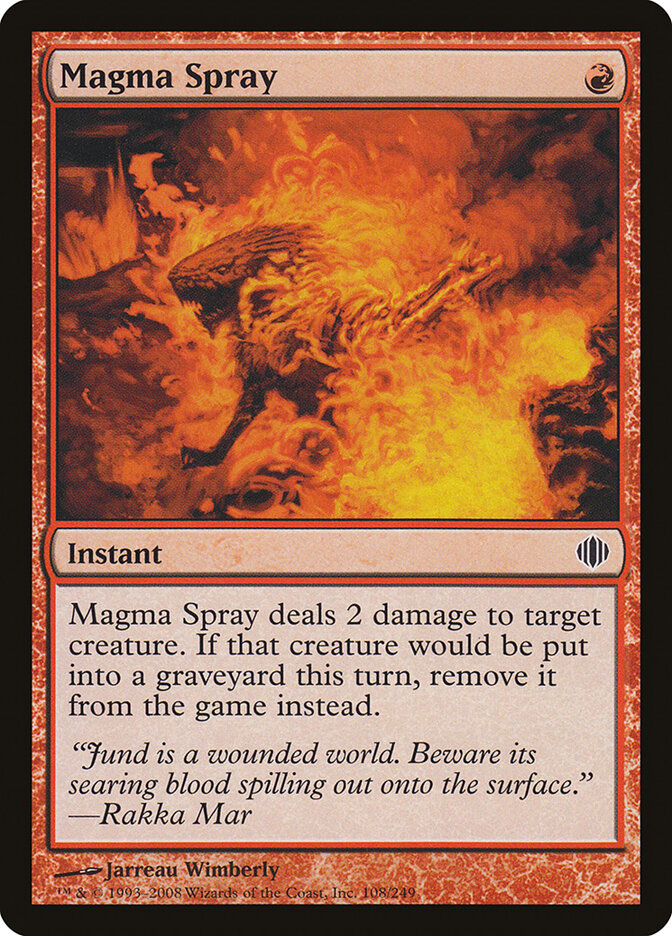 Magma Spray - Shards of Alara (ALA) #108 (Foil)