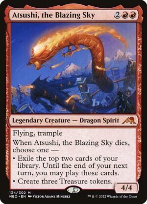 Atsushi, the Blazing Sky - Kamigawa: Neon Dynasty (NEO) #134