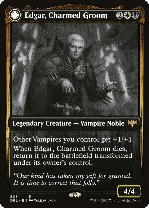 Edgar, Charmed Groom // Edgar Markov's Coffin - Innistrad: Double Feature (DBL) #503 (Foil)