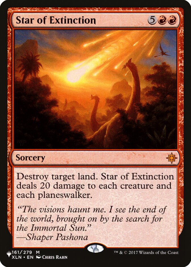 Star of Extinction - The List (PLST) #XLN-161