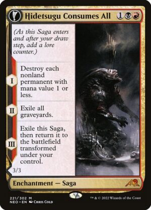 Hidetsugu Consumes All // Vessel of the All-Consuming - Kamigawa: Neon Dynasty (NEO) #221