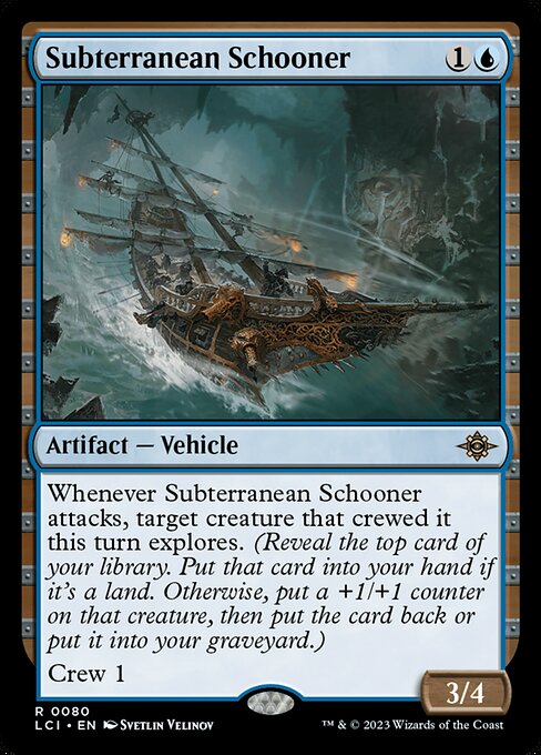 Subterranean Schooner - The Lost Caverns of Ixalan (LCI) #80 (Foil)
