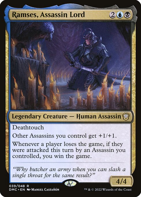 Ramses, Assassin Lord - Dominaria United Commander (DMC) #39