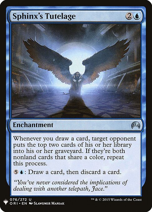 Sphinx's Tutelage - The List (PLST) #ORI-76