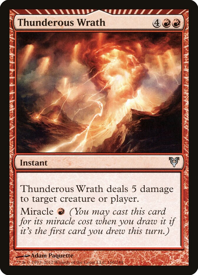 Thunderous Wrath - Avacyn Restored (AVR) #160 (Foil)
