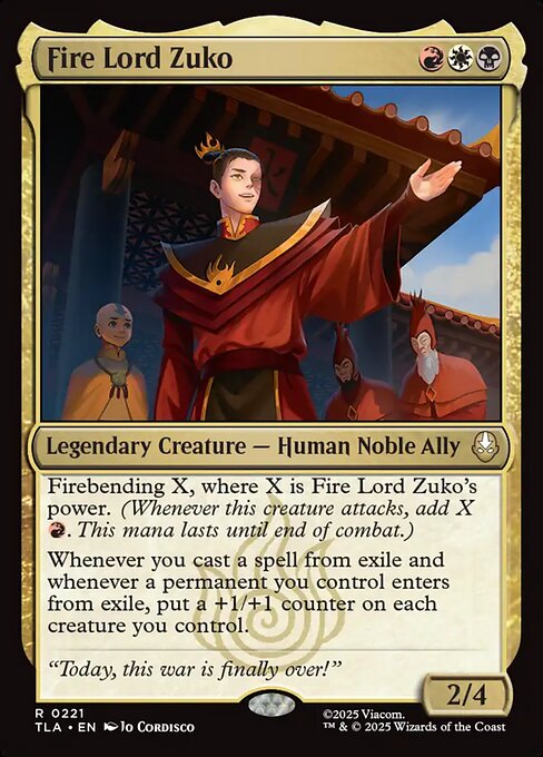 Fire Lord Zuko - Avatar: The Last Airbender (TLA) #221