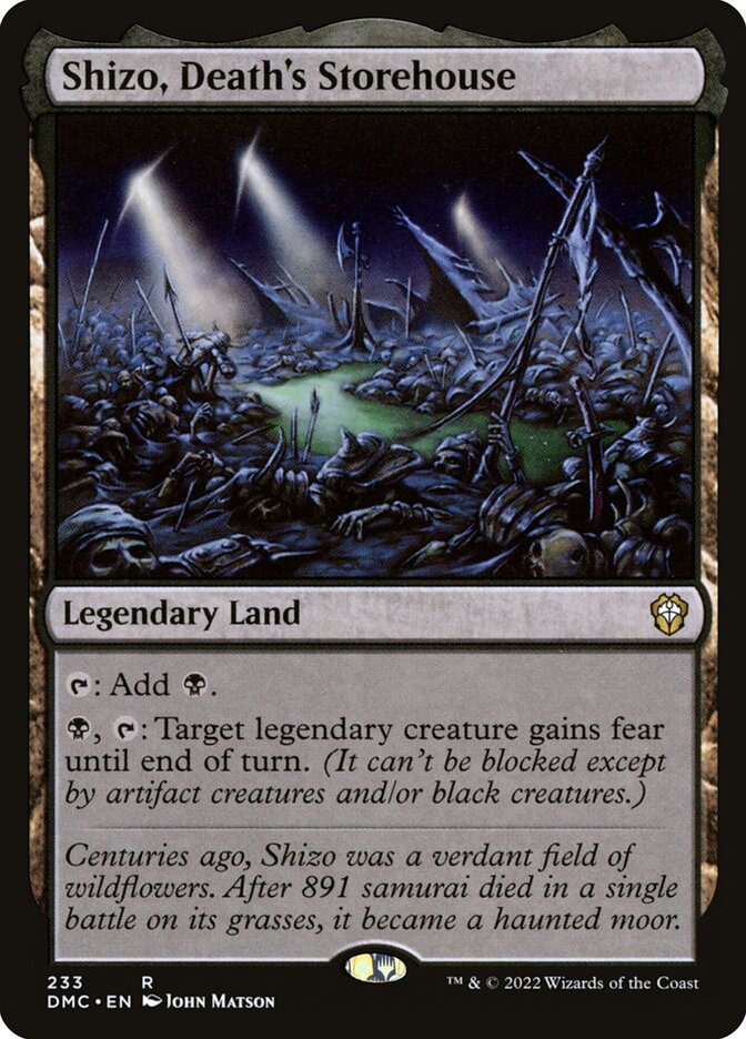 Shizo, Death's Storehouse - Dominaria United Commander (DMC) #233
