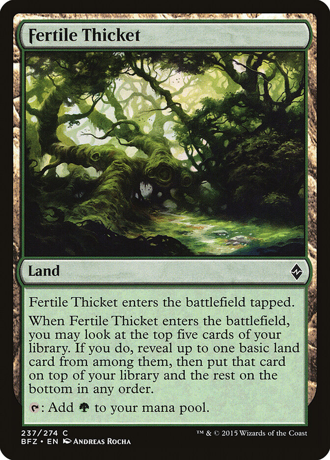 Fertile Thicket - Battle for Zendikar (BFZ) #237