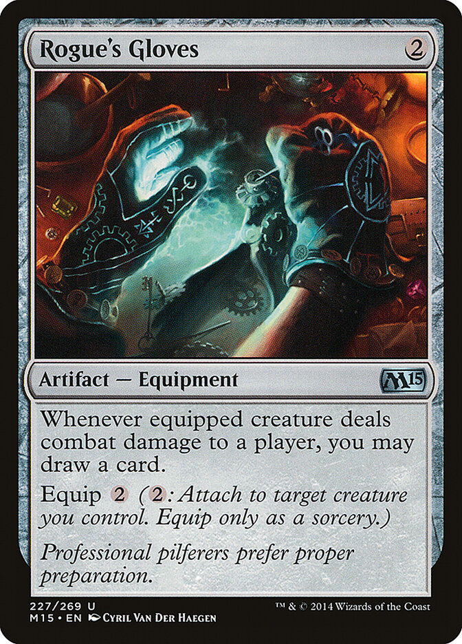Rogue's Gloves - Magic 2015 (M15) #227