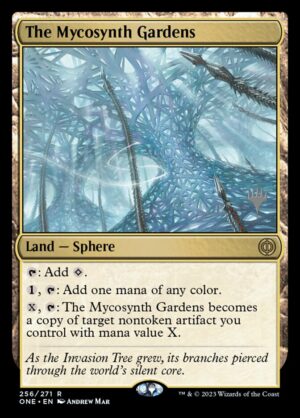 The Mycosynth Gardens - Phyrexia: All Will Be One Promos (PONE) #256p (Foil)