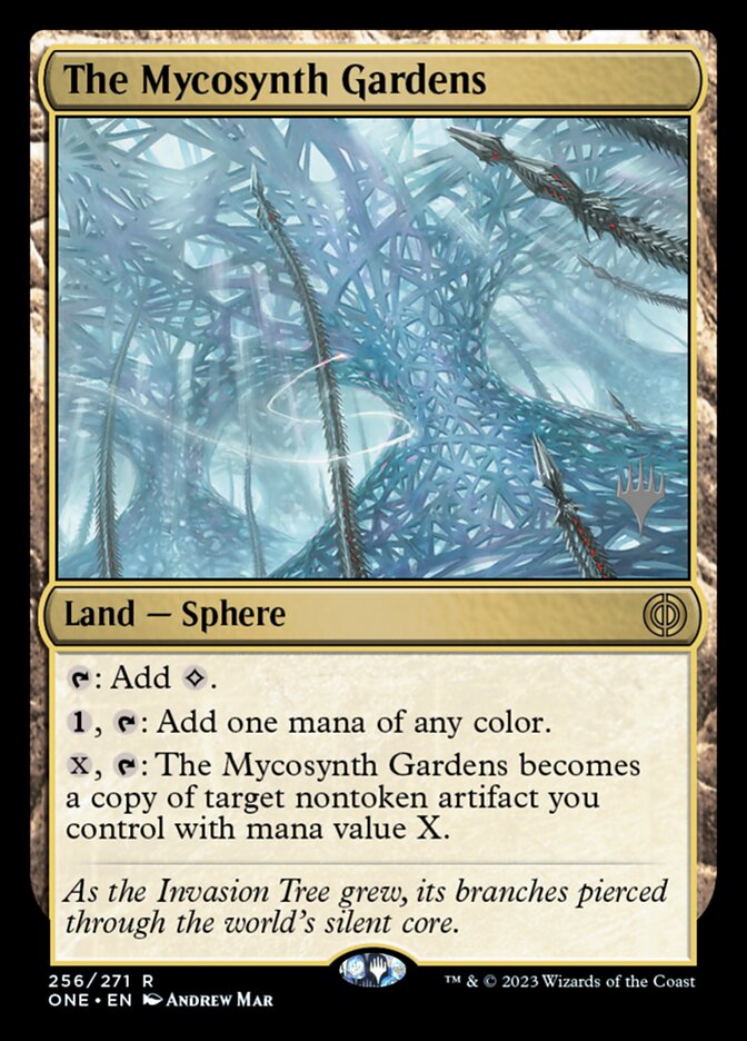 The Mycosynth Gardens - Phyrexia: All Will Be One Promos (PONE) #256p (Foil)