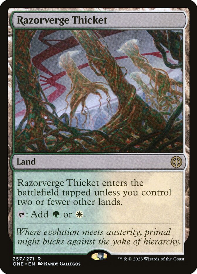 Razorverge Thicket - Phyrexia: All Will Be One (ONE) #257 (Foil)