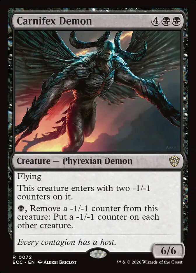 Carnifex Demon - Lorwyn Eclipsed Commander (ECC) #72