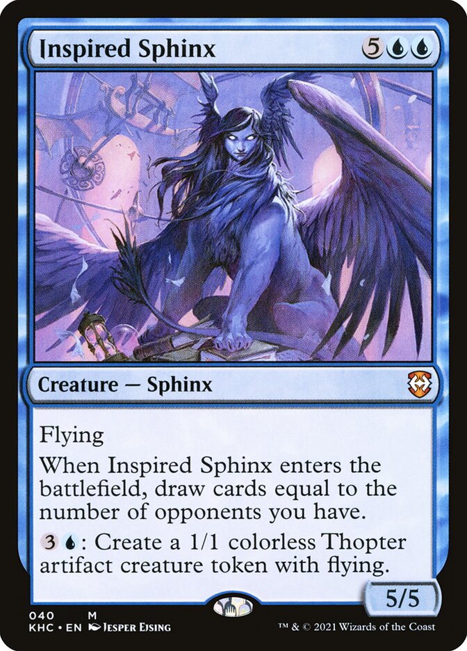 Inspired Sphinx - Kaldheim Commander (KHC) #40
