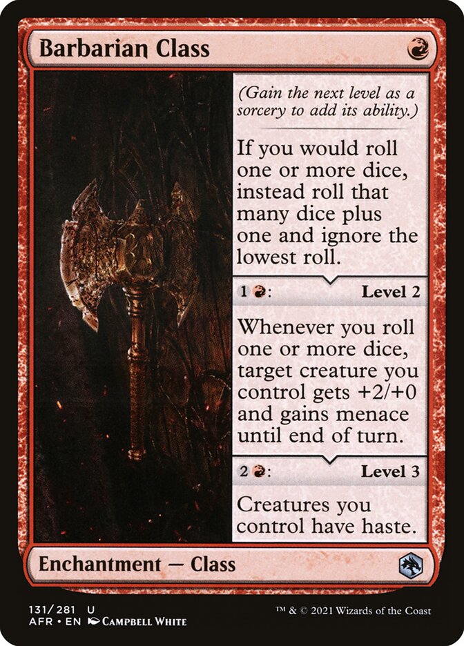Barbarian Class - Adventures in the Forgotten Realms (AFR) #131