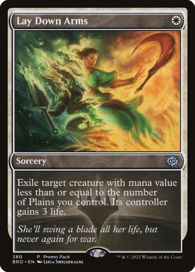 Lay Down Arms - The Brothers' War (BRO) #380 (Foil)